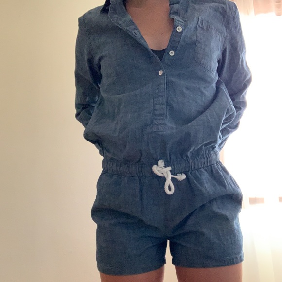 Old Navy Chambray (denim) Romper - Picture 1 of 8